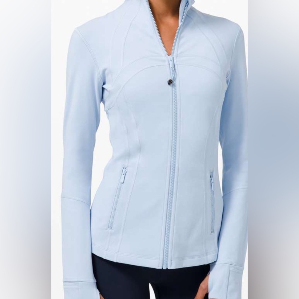 Lululemon Blue Linen Define Jacket